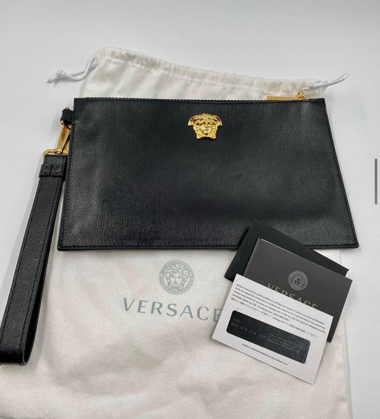 Authentic Versace Leather Clutch