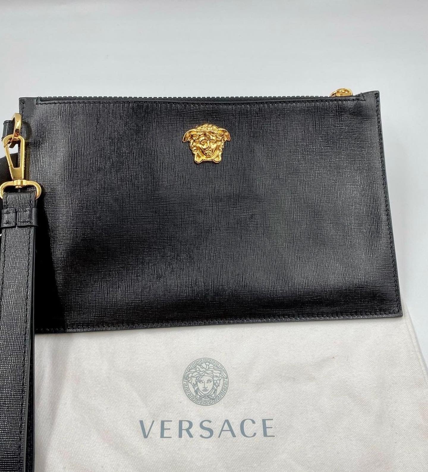 Authentic Versace Leather Clutch